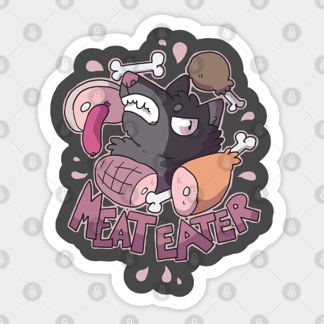 Meat Eater Sticker by goccart